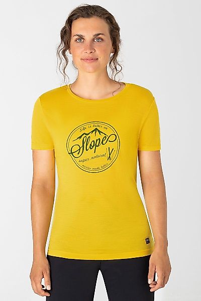 SUPER.NATURAL Print-Shirt Merino T-Shirt W SLOPES günstig online kaufen