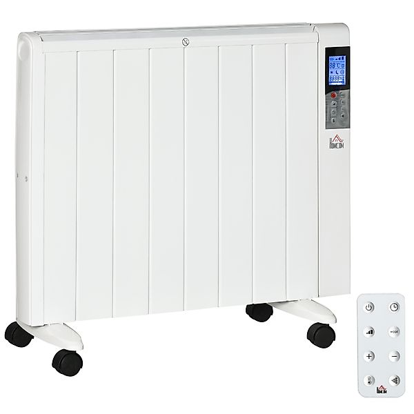 HOMCOM Elektroheizung 2000W 4 Modi für 15 m² mit Fernbedienung Rollen und S günstig online kaufen