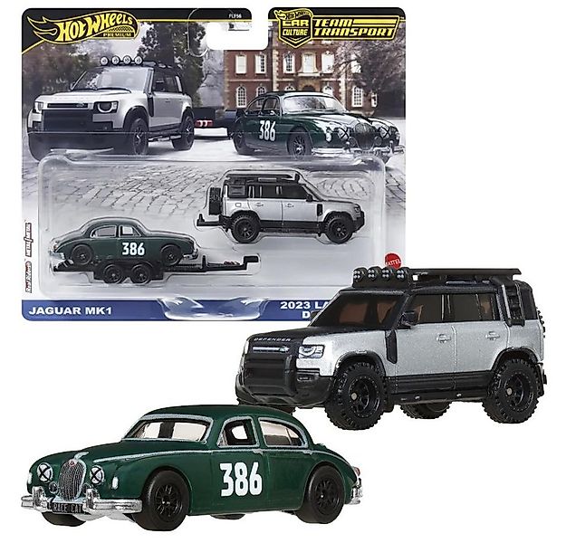 Hot Wheels Spielzeug-Rennwagen Jaguar MK1 & Land Rover Defender Hot Wheels günstig online kaufen
