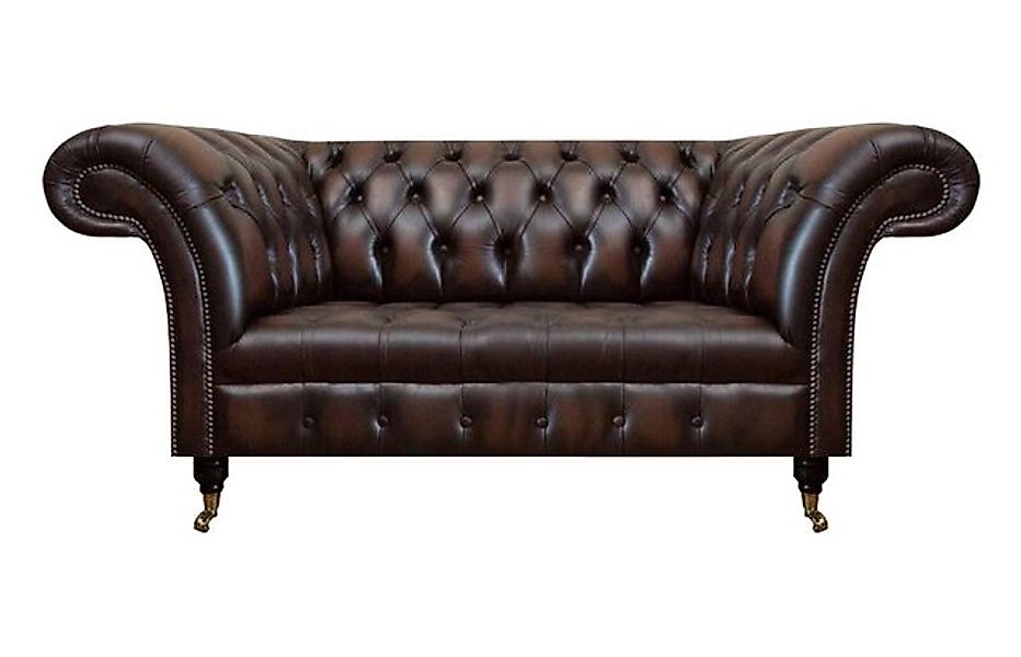 Xlmoebel 2-Sitzer Braun Luxuriöses -Sofa Zweisitzer Wohnzimmer-Couch Polste günstig online kaufen