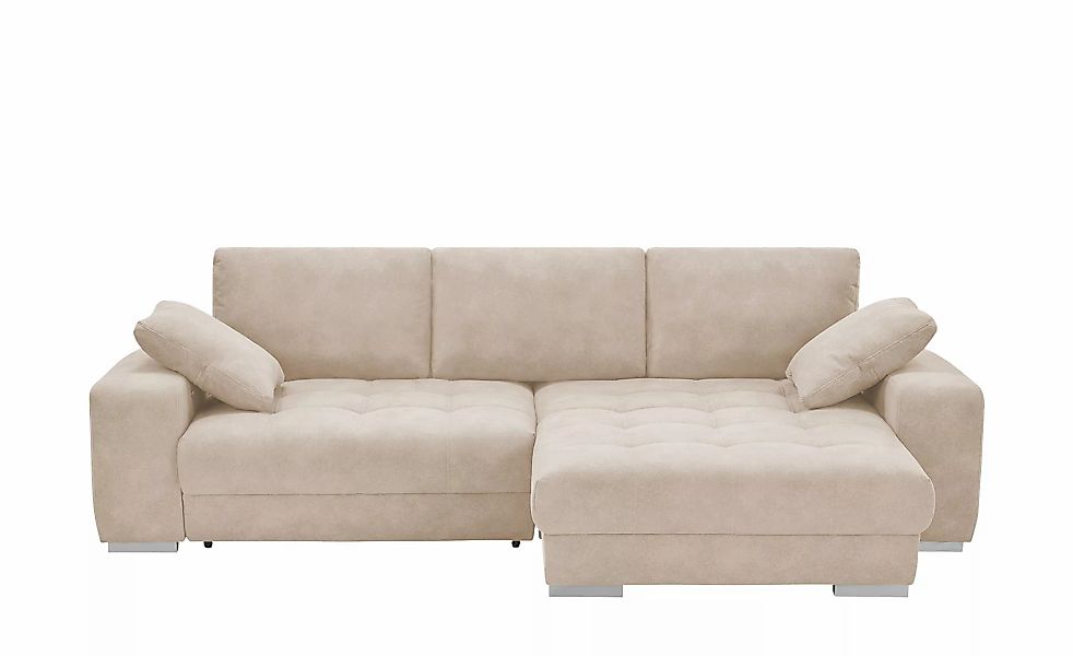 bobb Ecksofa  mit pflegeleichtem Bezugsstoff  Caro II  ¦ beige ¦ Maße (cm): günstig online kaufen