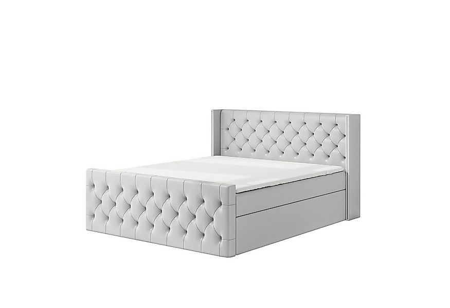 A&J MöbelLand GmbH Boxspringbett LUNA mit 2 Bettkästen, Bonell-Matratze und günstig online kaufen