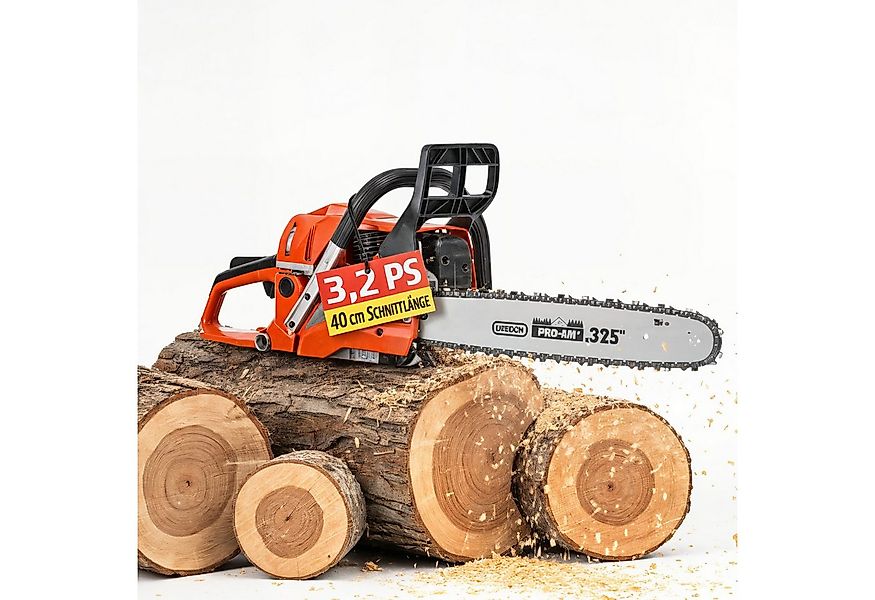 Hecht Benzin-Kettensäge 2,35 kW / 3,2 PS, 56 cm³, 5,6 kg, 45 cm Schwertläng günstig online kaufen