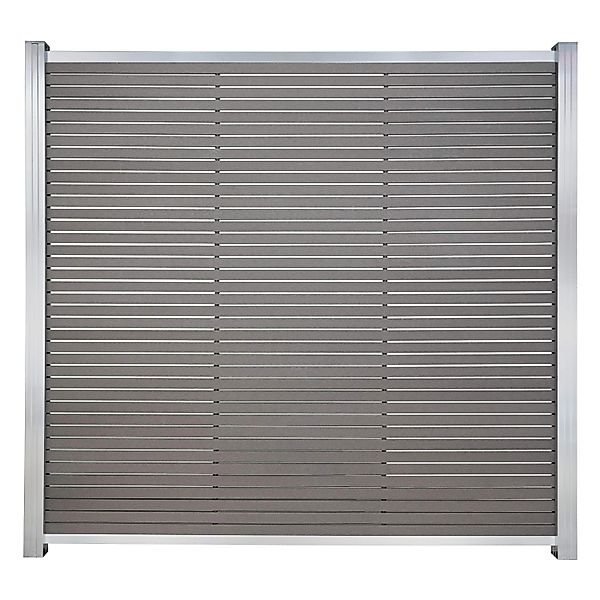 GartenLand WPC Zaun Set Air Gap ca. 180 x 180 cm Sichtschutz Steckzaun Schi günstig online kaufen