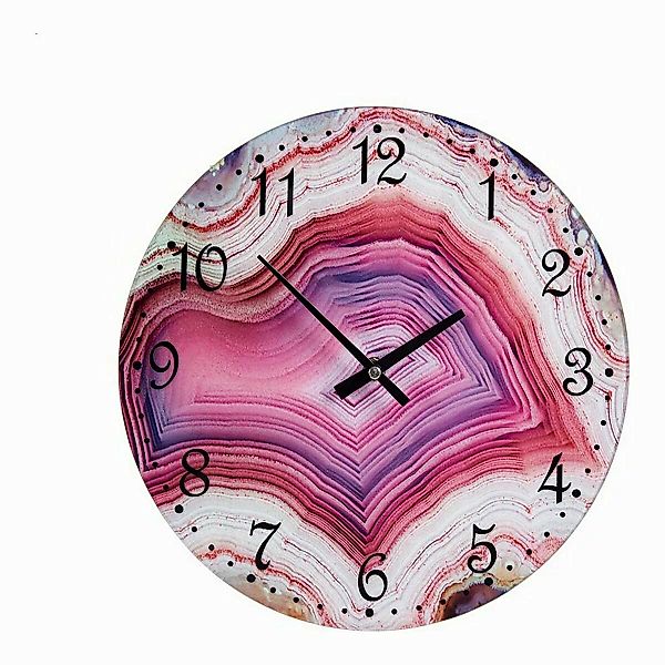 Wanduhr Rosa Kristall (30 X 4 X 30 Cm) günstig online kaufen