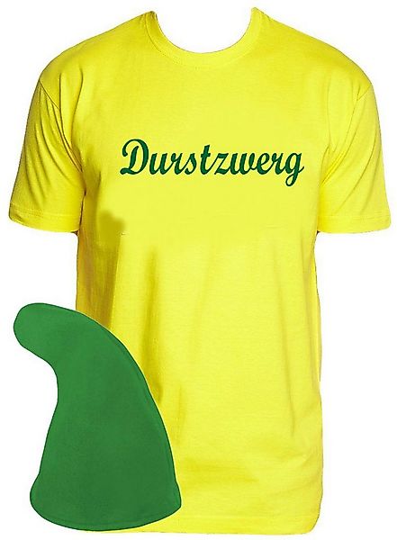 coole-fun-t-shirts Kostüm Durstzwerg Kostüm T-Shirt + Zwergenmütze S - 5XL günstig online kaufen