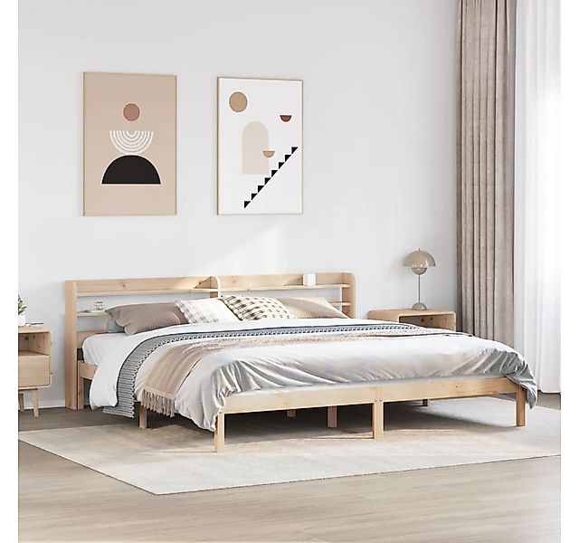vidaXL Bett, Massivholzbett ohne Matratze 200x200 cm Kiefer günstig online kaufen