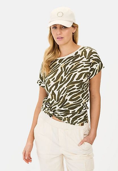 camel active T-Shirt mit Camouflage-Allover-Print Kurzarm Rundhals günstig online kaufen