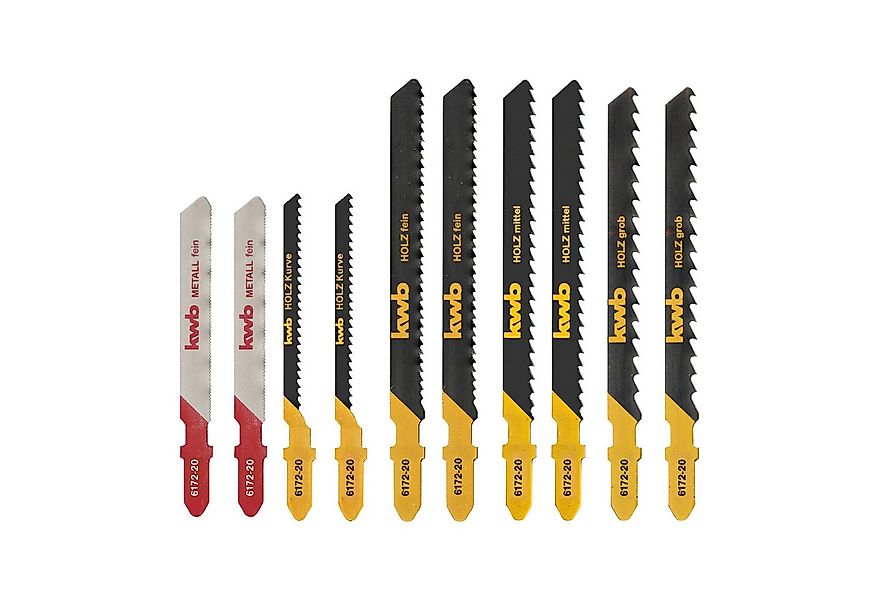 kwb Stichsägeblatt KWB Stichsägeblätter-Set, 617220, 10-teilig günstig online kaufen