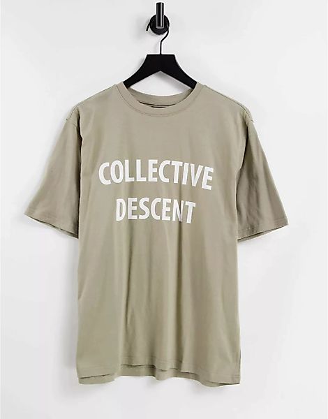 Bolongaro Trevor – Bedrucktes T-Shirt in verwaschenem Grau günstig online kaufen