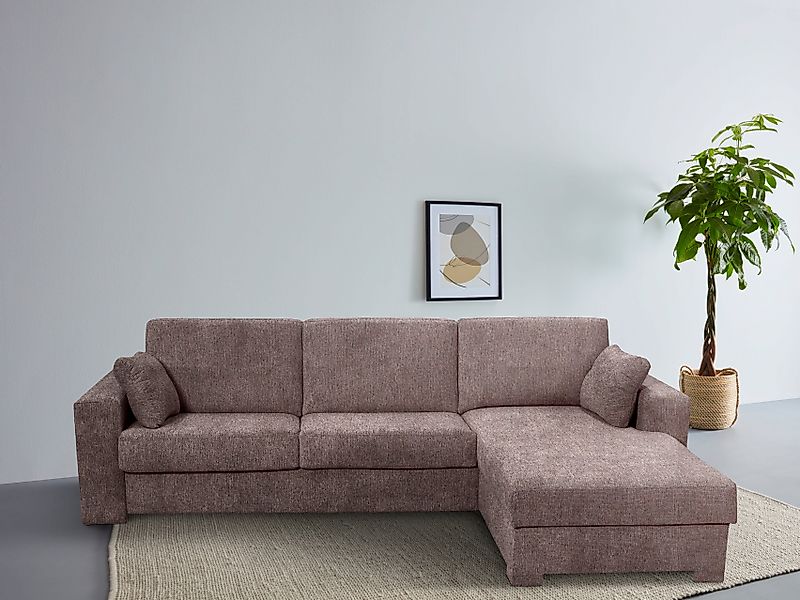 Home affaire Ecksofa Roma "L" Dauerschlaffunktion, günstig online kaufen