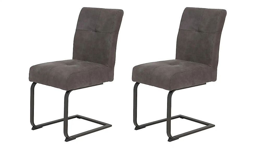 Polsterschwingstuhl 2er-Set  Jordan ¦ grau ¦ Maße (cm): B: 65 H: 91 Stühle günstig online kaufen