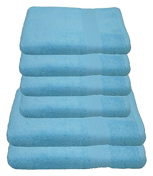 Julie Julsen Handtücher 6-Handtücher-Hellblau, Baumwolle (6-St) günstig online kaufen
