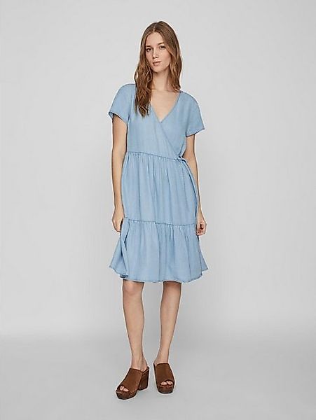Vila Shirtkleid (lang) VIGIVANI S/S WRAP DRESS günstig online kaufen