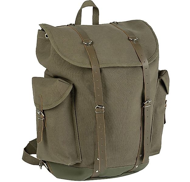 MFH Wanderrucksack Bundeswehr Gebirgsrucksack 35L oliv mit Lederriemen alte günstig online kaufen