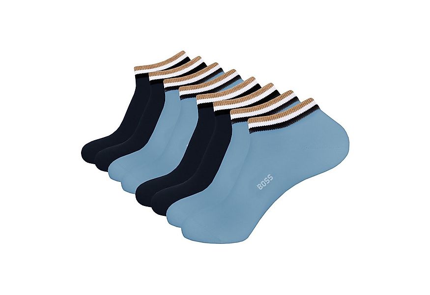 BOSS Freizeitsocken AS Uni Stripe CC (4-Paar) mit eingesticktem Markenschri günstig online kaufen