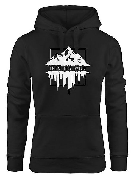 Neverless Hoodie Hoodie Damen Into The Wild Berge Skyline Kapuzen-Pullover günstig online kaufen