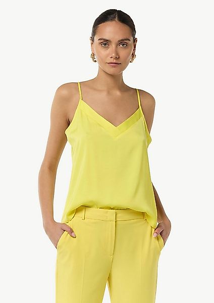 comma Muskelshirt Bluse Spaghetti-Träger-Top aus Satin günstig online kaufen