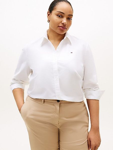 Tommy Hilfiger Curve Hemdbluse CRV OXFORD RELAXED FIT SHIRT in großen Größe günstig online kaufen