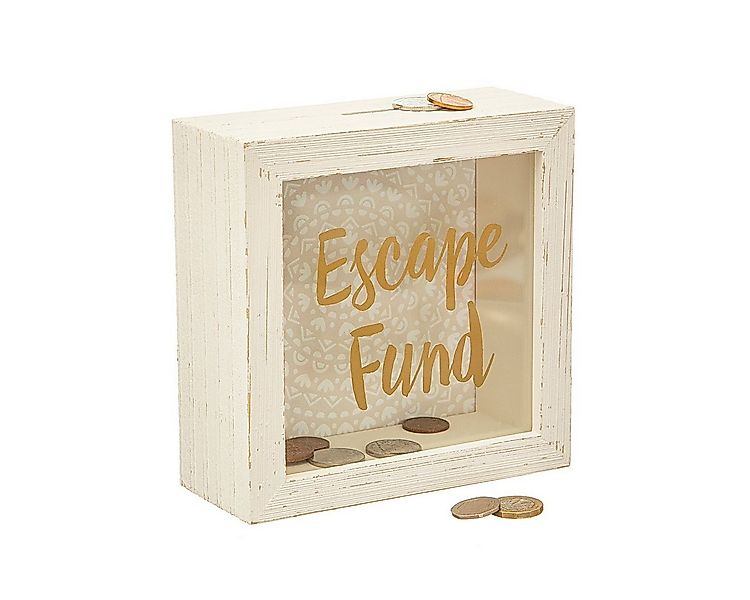 Sass & Belle Spardose Bilderrahmen-Spardose ESCAPE FUND - Geldgeschenk - Ur günstig online kaufen