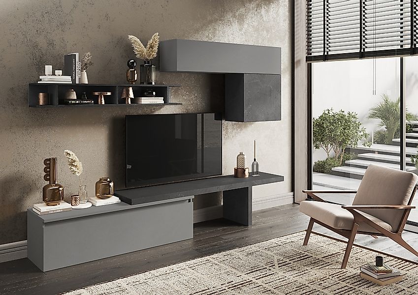 INOSIGN Wohnwand »INFINITY, 5tlg. Breite 260 cm, Höhe variabel, Schrankwand günstig online kaufen