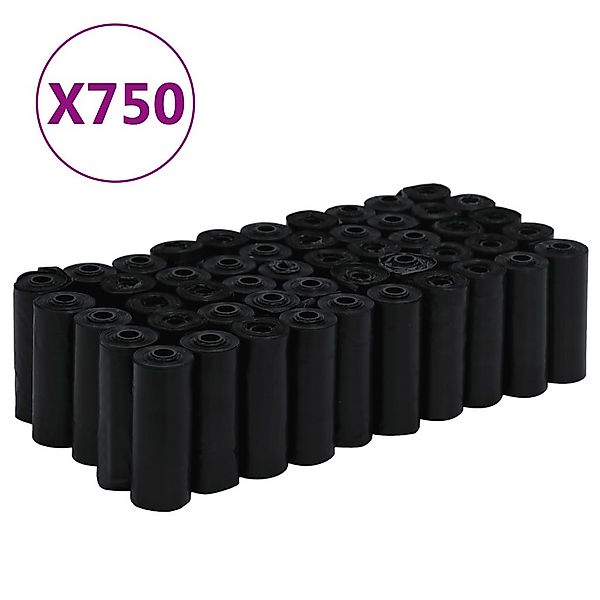 vidaXL Hundekotbeutel, Hundekotbeutel 750 Stk. Schwarz günstig online kaufen