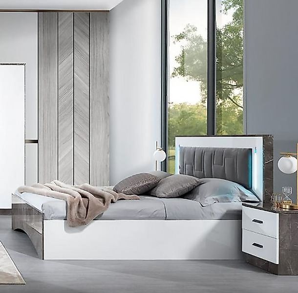 JVmoebel Bett Bett Luxus Schlafzimmer Set Möbel Modern Luxus Betten Chester günstig online kaufen