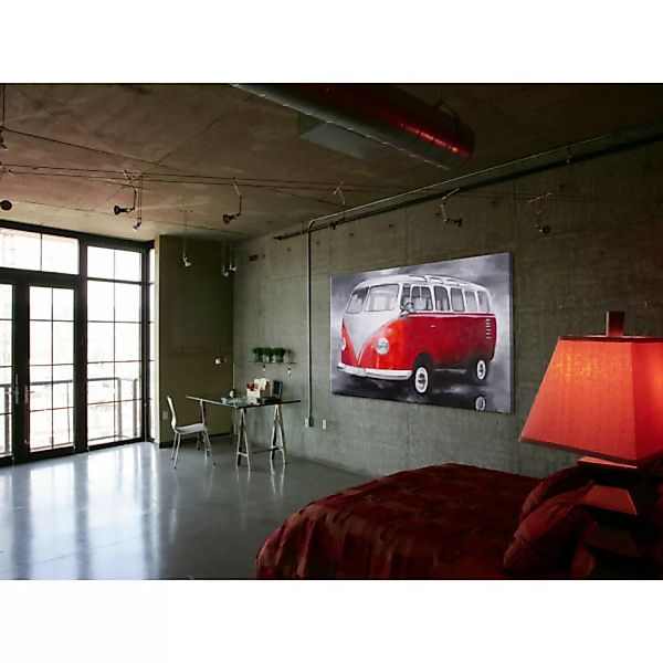 Wandbild Roter Volkswagen XXL günstig online kaufen