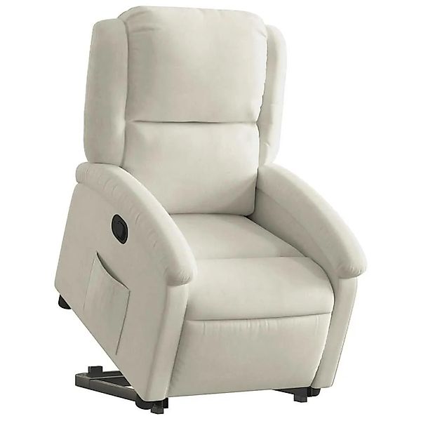 vidaXL Relaxsessel mit Aufstehhilfe Creme Samt 3204309 günstig online kaufen