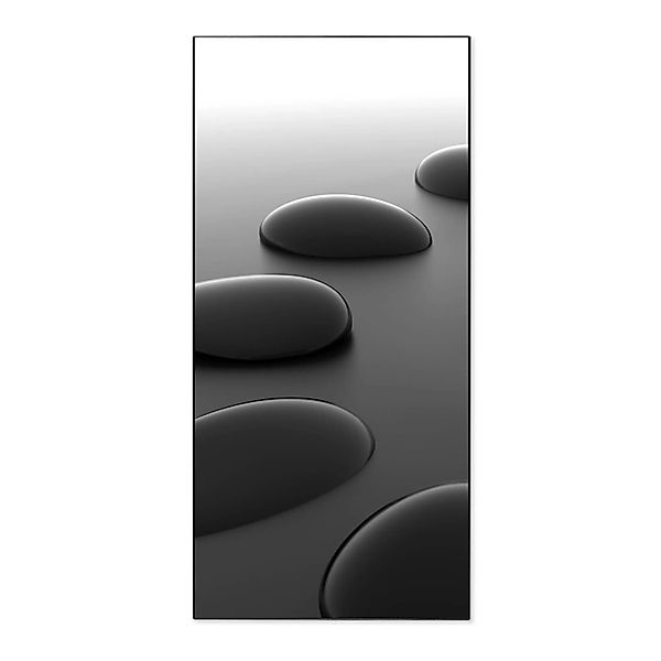 Banjado Magnettafel 37x78cm Magnetwand  Schwarz Aus Metall Magnetpinnwand P günstig online kaufen