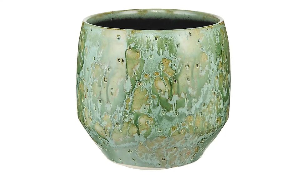 Übertopf   ¦ grün ¦ Keramik ¦ Maße (cm): H: 18  Ø: 20 Accessoires > Dekoart günstig online kaufen