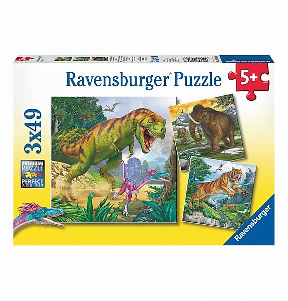 Herrscher Der Urzeit - Puzzle 3x49 Teile günstig online kaufen