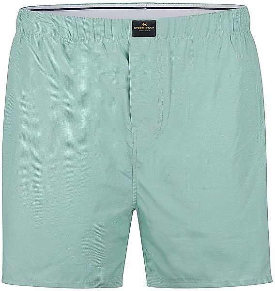 Steppin' Out Boxershort Karos Grün - Größe S günstig online kaufen