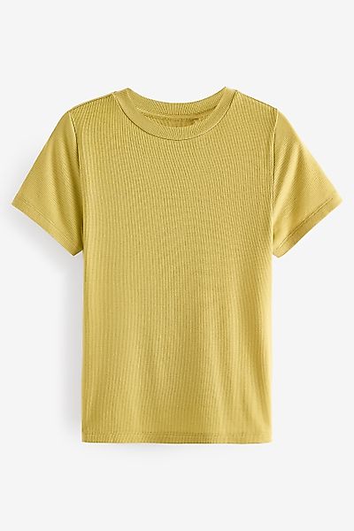 Next T-Shirt Superweiches, geripptes T-Shirt aus günstig online kaufen