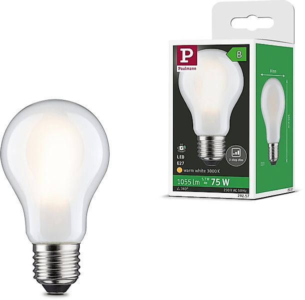 Paulmann LED-Leuchtmittel Eco-Line Filament 230V LED Birne E27 1055lm 5,7W günstig online kaufen