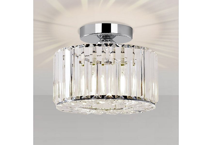 POPOLIC Deckenleuchte Pendelleuchte, Moderne Kristall Kronleuchter mit Glas günstig online kaufen