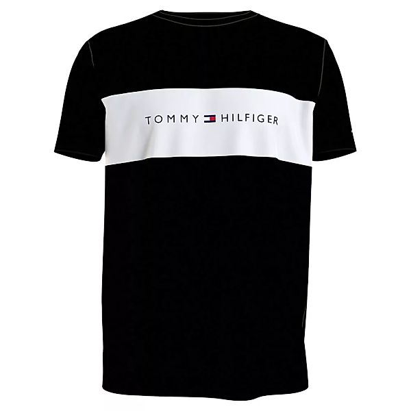 Tommy Hilfiger – Lounge-T-Shirt in Schwarz mit Logo günstig online kaufen