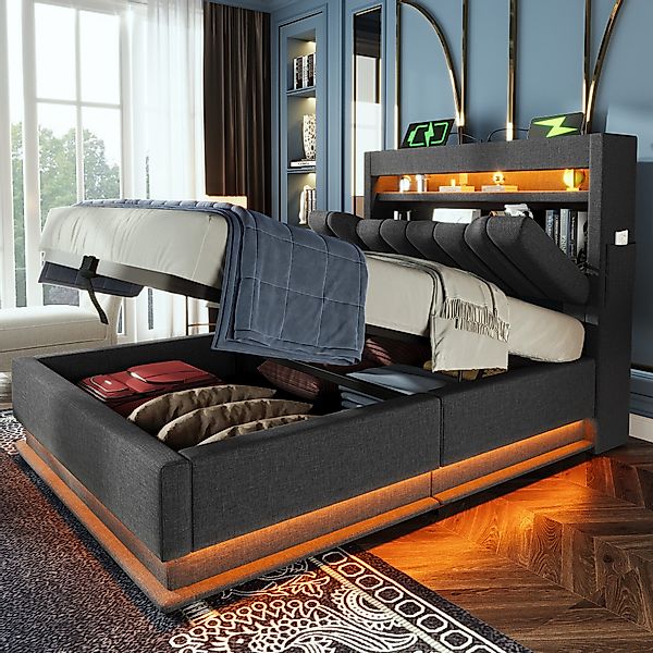 TavilaEcon Boxspringbett Modernes LED-Bett mit Smart-Funktionen, günstig online kaufen