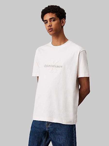 Calvin Klein Jeans T-Shirt "CHENILLE MONOLOGO TEE", mit Logostickerei günstig online kaufen