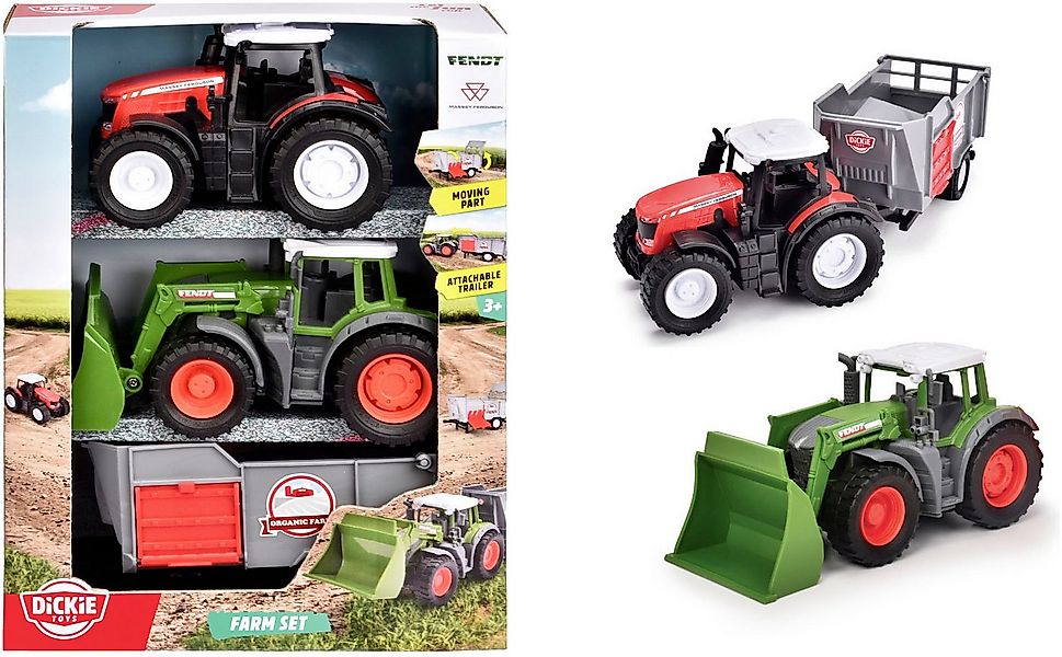 Dickie Toys Spielzeug-Traktor Farm Set, (Set, 3-tlg) günstig online kaufen