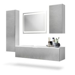 Vladon Badmöbel-Set Beach, (Badezimmer-Set mit 2 günstig online kaufen