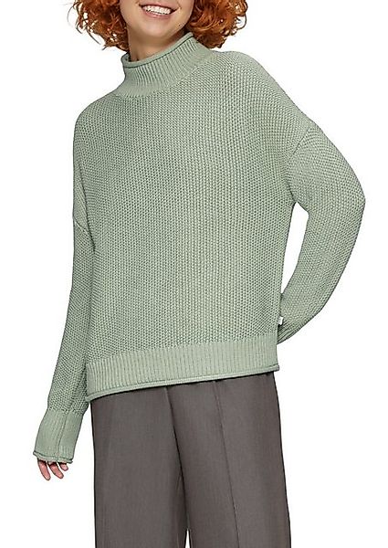 QS Strickpullover mit geripptem Rollkragen günstig online kaufen