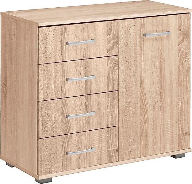 priess Kombikommode "Barcelona mit 4 Schubkästen und Tür in 6 Farben" günstig online kaufen