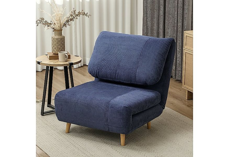 HOMCOM Sessel Verstellbar Klappmatratze Gästebett (Schlafsessel, 1-St., Sch günstig online kaufen