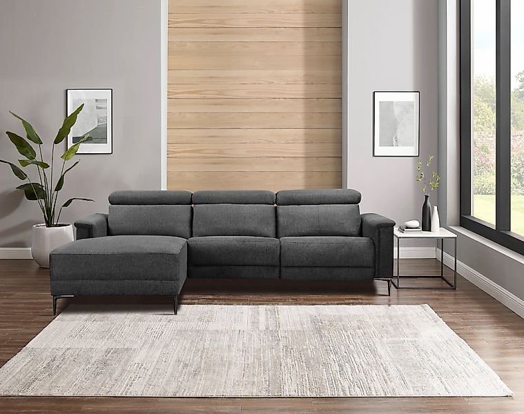 Home affaire Ecksofa "LUND, L-Form, 261cm, man. o. elektr. Relaxfunktion (m günstig online kaufen