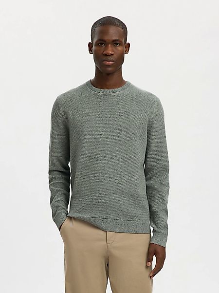 SELECTED Strickpullover "SLHROSS LS KNIT STRUCTURE CREW NECK NOOS" günstig online kaufen