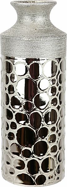 I.GE.A. Tischvase "Vase aus Keramik", (1 St.), Keramikvase Blumenvase Zylin günstig online kaufen