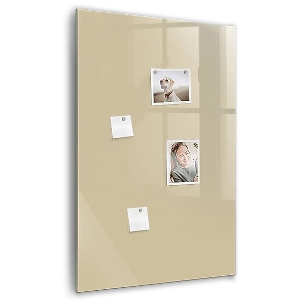 Tulup Beschreibbare Glasmagnettafel Beige 60x90 cm Magnettafel Büro Glas Sc günstig online kaufen