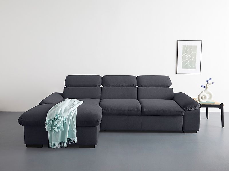 COTTA Ecksofa "Lola L-Form mit Kopfteilfunktion & Hocker", (Set, mit Hocker günstig online kaufen