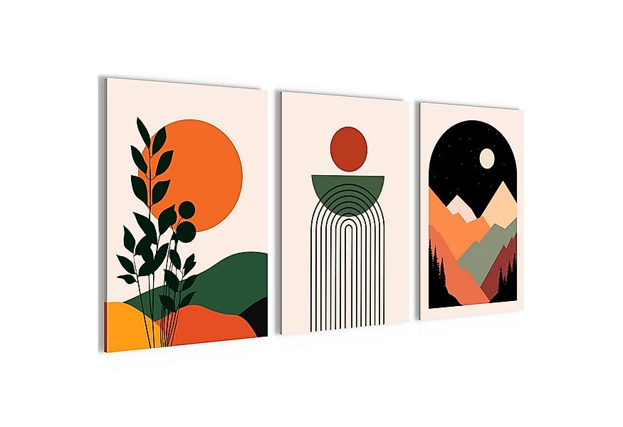 Novart Wandbild Modern Abstrakt Boho Style Figuren Deko Bohemian Aesthetic günstig online kaufen